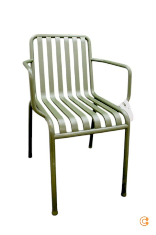 B-Ware Hay Palissade Armlehnenstuhl Stuhl Gartenstuhl Terrassenstuhl Siehe Text/Foto von HAY