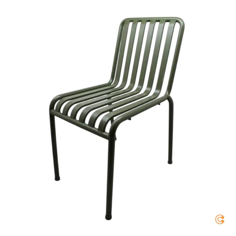 B-Ware Hay Palissade Stuhl Esszimmerstuhl Gartenstuhl Balkonstuhl Grün Siehe Text/Foto von HAY