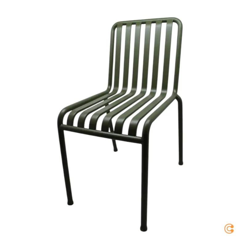 B-Ware Hay Palissade Stuhl Gartenstuhl Balkonstuhl Sitz Olivgrün Siehe Text/Foto von HAY