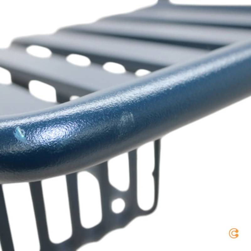 B-Ware Hay Palissade Stuhl Gartenstuhl Metallstuhl Deep Blue Exklusive Siehe Text/Foto von HAY