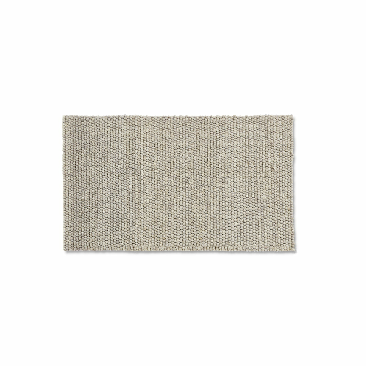 Hay Peas Teppich Flachgewebeteppich Vorleger Läufer Baumwolle 80x140cm Soft Grey B-Ware von HAY