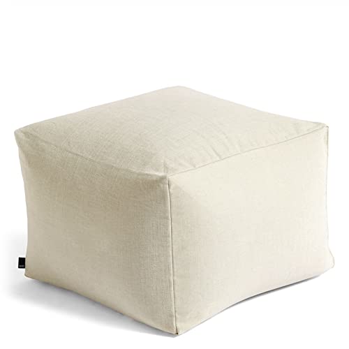 Hay Pouf, Baumwolle, grau, Höhe: 40 cm, Tiefe: 59 cm, Länge: 59 cm von HAY