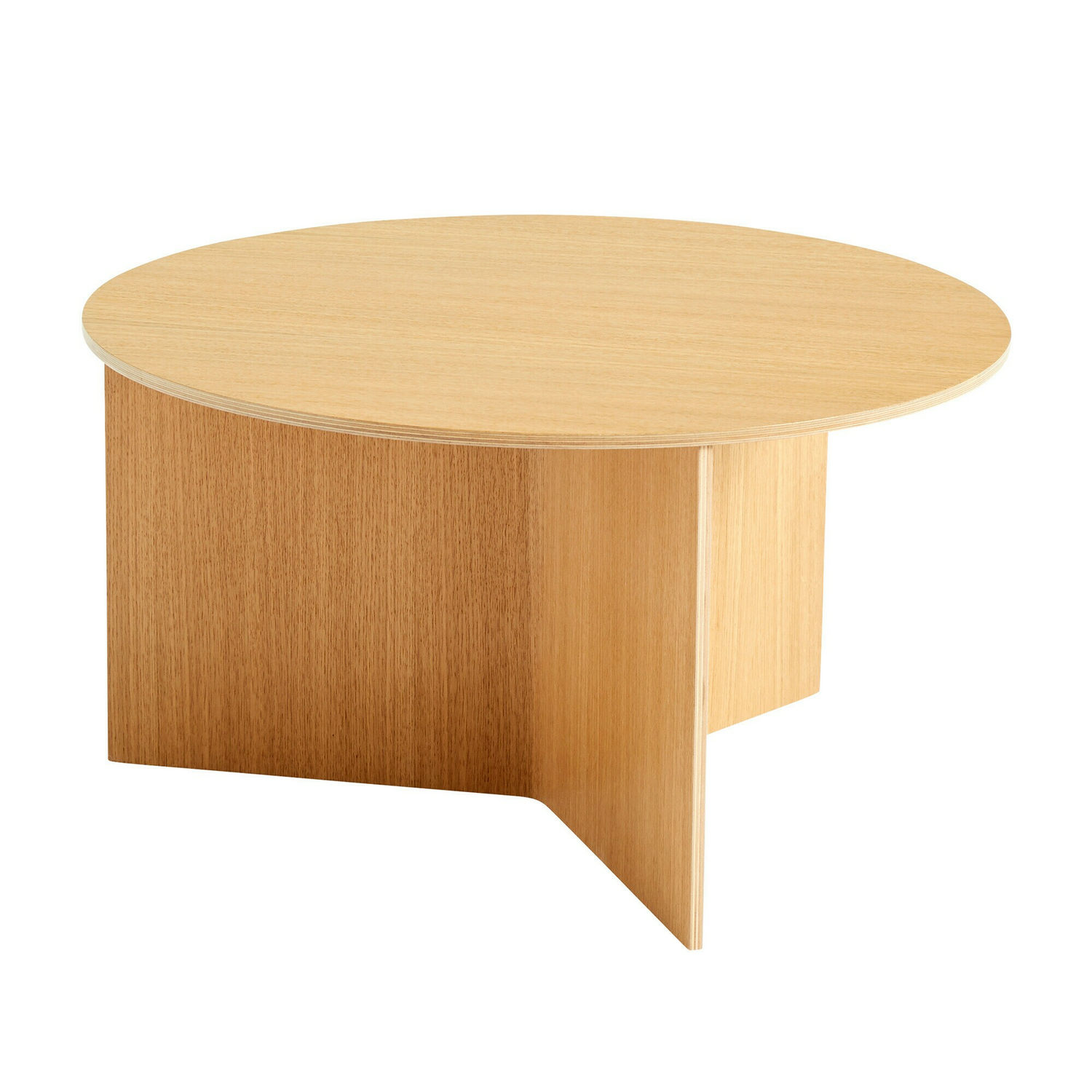B-Ware Hay Slit Table Round Xl Tisch Couchtisch Sofatisch ø 65 X H 355 Cm Eiche Natur von HAY