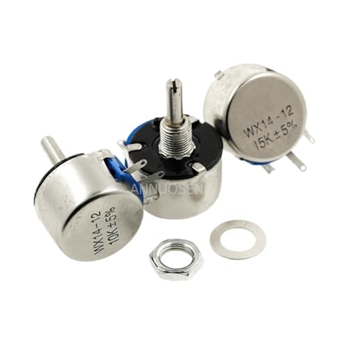 HAYCHE WX14-12 3W Lap Wirewound Potentiometer 100 220 470 Europa 1K 10K 20K 22K 56R 100R 220R 470R 2,2K 3,3K 4,7K 2K2 3K3 4K7 WX14 12 (Size : 10K Ohm) von HAYCHE