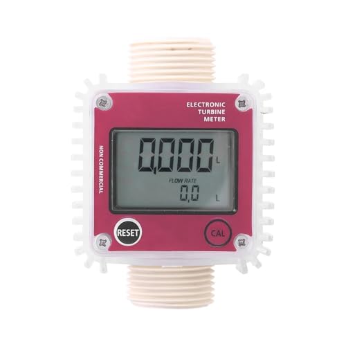 2Pcs K24 LCD Digital Flow Messrät Öl Kraftstoff Flow Meter Chemikalien Flüssigkeit Wasser Tester Werkzeug,für die Bewässerung von Ackerland von HAYUNCD