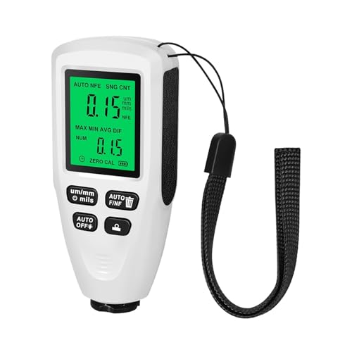 Autolack-Beschichtungstester 0-2000um Beschichtungsdickenmessrät Digitales Autolack-Filmdickenmessrät Metallbeschichtungsbreite Messrät Werkzeug HW-300PRO zur Messung der Lackdicke(White) von HAYUNCD