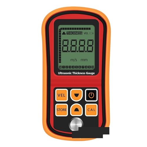 Autolack-Beschichtungstester Digitaler Dickenprüfer, Dickenmessrät GM100 Digitales Ultraschall-Dickenmessrät 1,2-300 mm Stahlbreitenprüfmonitor zur Messung der Lackdicke von HAYUNCD