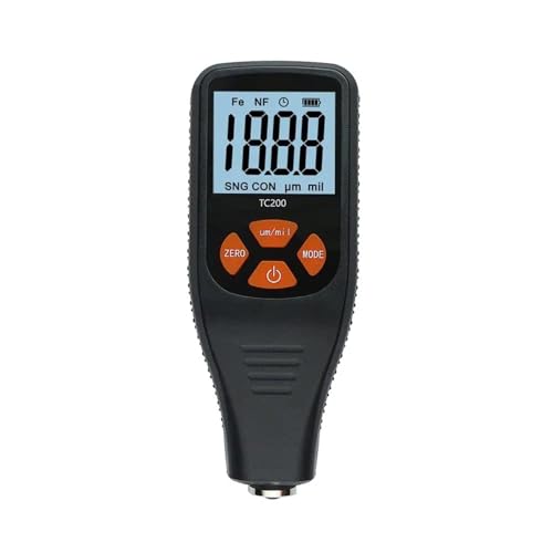 Autolack-Beschichtungstester TC200 Grauauto-Farbbeschichtungsdicke 0,1um/0-1500 Auto-Lackfilmdicke Tester Messung Fe/NFE & Russian ManualTC200 Graues Autolack-Schichtdickenmessgerät 0,1um/0-1500 Autol von HAYUNCD
