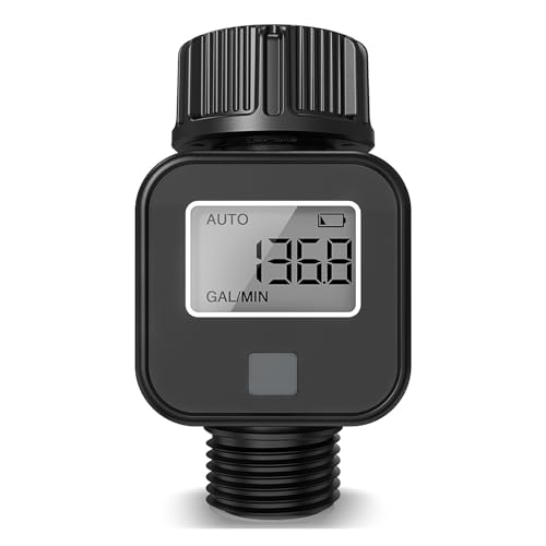 Digitaler Wasserdurchflussmesser mit LCD-Display IPX5 Echtzeit-Überprüfung Elektronischer Wasserdurchflussrekorder Wasserzähler for Gartenrasen,für die Bewässerung von Ackerland Digitaler Wasserdurchflussmesser mit LCD-Display IPX5 Echtzeit-Überprüfung Elektronischer Wasserdurchflussrekorder Wasserzähler for Gartenrasen,für die Bewässerung von Ackerland von HAYUNCD