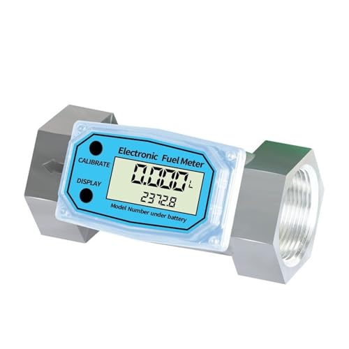 Digitaler ndurchflussmesser 1 Zoll 1,5 Zoll 2 Zoll LCD-Display Kraftstoff Wasser Benzin Flüssigkeitsdurchflussmesser,für die Bewässerung von Ackerland(1inch) von HAYUNCD