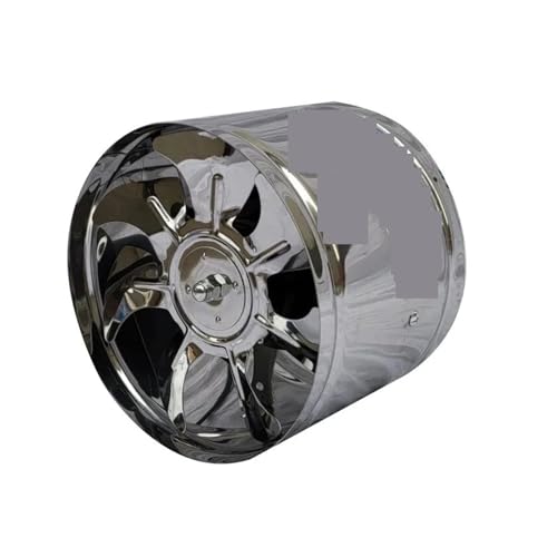 HAYUNCD Ventilator, 2Pcs '6''8'' Rohr Abluftventilator Luftventilator Metall Belüftung Mini Extractor Badezimmer Toilette Wandkanal, für die Küche(6inch) von HAYUNCD