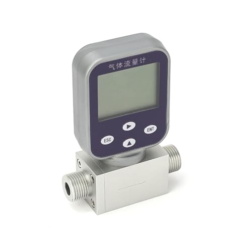 Mikrothermischer Gasdurchflussmesser, digitaler Massendurchflusssensor for den industriellen Einsatz mit Druckluft,für die Bewässerung von Ackerland(Air-0-100L-min) von HAYUNCD