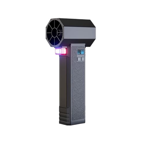 Turbo-Gebläse Handgehaltener Turbojet-Ventilator Leistungsstarkes Gebläse Mit LED-Beleuchtung zur Reinigung von Auto/Tastatur/Zuhause(Black2) von HAYUNCD
