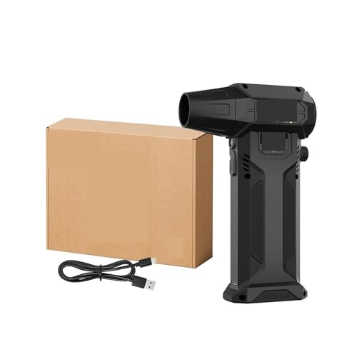 Turbo-Gebläse Mini-Turbo-Jet-Ventilator, Elektrischer Luftsammler, Bläse, Einstellbare Windschwindigkeit, Auto-Computer-Reinigung zur Reinigung von Auto/Tastatur/Zuhause(Black 1) von HAYUNCD