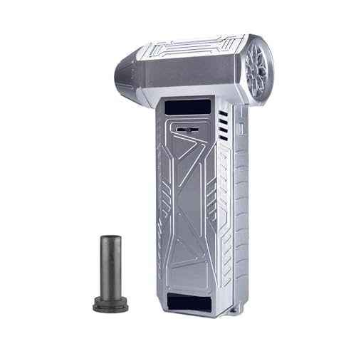 Turbo-Gebläse Mini-Turbo-Jet-Ventilator, Leistungsstarkes Bläse, Hochleistungs-Kanalventilator, Mini-Turbo-Jet-Ventilator zur Reinigung von Auto/Tastatur/Zuhause(Silver) von HAYUNCD