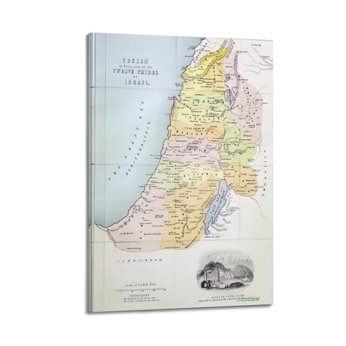 HAYZE Poster auf Leinwand, Motiv: Zwölf Stämme Israels, 40 x 60 cm HAYZE Poster auf Leinwand, Motiv: Zwölf Stämme Israels, 40 x 60 cm von HAYZE