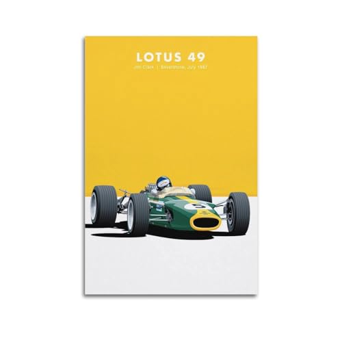 HAYZE Rennwagen-Poster für Lotus 49 Sportwagen, dekorative Leinwand, Wand- und Kunstposter, Malerei, 30 x 45 cm HAYZE Rennwagen-Poster für Lotus 49 Sportwagen, dekorative Leinwand, Wand- und Kunstposter, Malerei, 30 x 45 cm von HAYZE