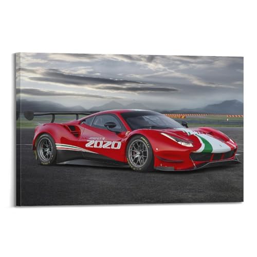 HAYZE Super Car Poster für Ferrari 488 GT3 Rennwagen, Sportwagen, dekorative Leinwand, Wand- und Kunstposter, Malerei, 40 x 60 cm HAYZE Super Car Poster für Ferrari 488 GT3 Rennwagen, Sportwagen, dekorative Leinwand, Wand- und Kunstposter, Malerei, 40 x 60 cm von HAYZE