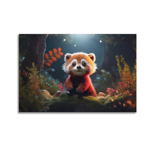 HAYZE Tier-Poster, roter Panda, niedlich, dekorativ, Leinwand, Wand- und Kunstposter, Malerei, 30 x 45 cm HAYZE Tier-Poster, roter Panda, niedlich, dekorativ, Leinwand, Wand- und Kunstposter, Malerei, 30 x 45 cm von HAYZE