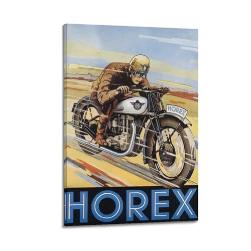 Vintage Motorrad Horex Racer Poster Dekorative Leinwand Wand & Kunst Poster Gemälde 30 x 45 cm Vintage Motorrad Horex Racer Poster Dekorative Leinwand Wand & Kunst Poster Gemälde 30 x 45 cm von HAYZE