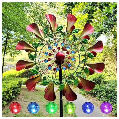 Solar WindmüHle 210 cm WindmüHlen Garten Metall 360° Grad Drehbar FüR Den AußEnbereich,Terrasse Solar WindmüHle 210 cm WindmüHlen Garten Metall 360° Grad Drehbar FüR Den AußEnbereich,Terrasse von HAZARA