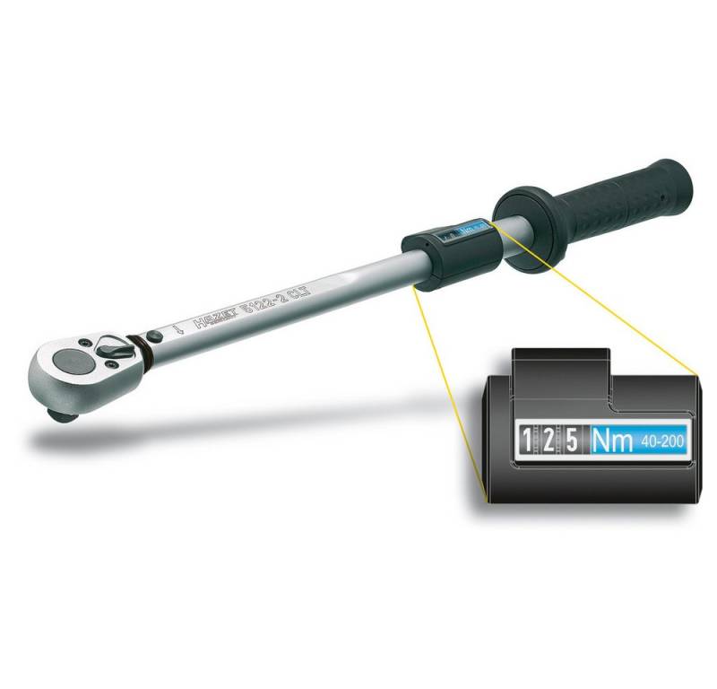 HAZET Drehmomentschlüssel Hazet 5123-2CLT 5123-2CLT Drehmomentschlüssel mit Umschaltknarre 1/2" von HAZET