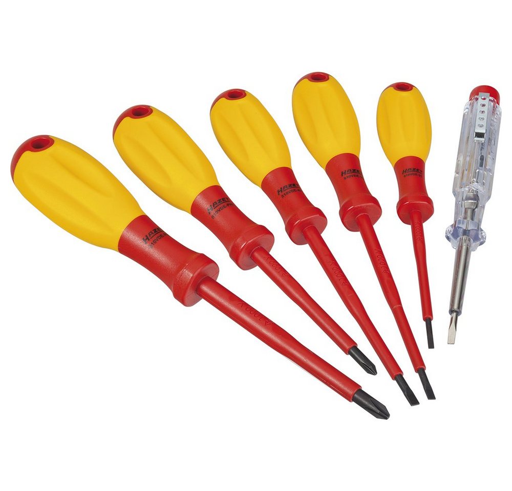 HAZET Schraubendreher Hazet VDE Schraubendreher-Set 6teilig Schlitz, Kreuzschlitz Phillips HAZET Schraubendreher Hazet VDE Schraubendreher-Set 6teilig Schlitz, Kreuzschlitz Phillips von HAZET