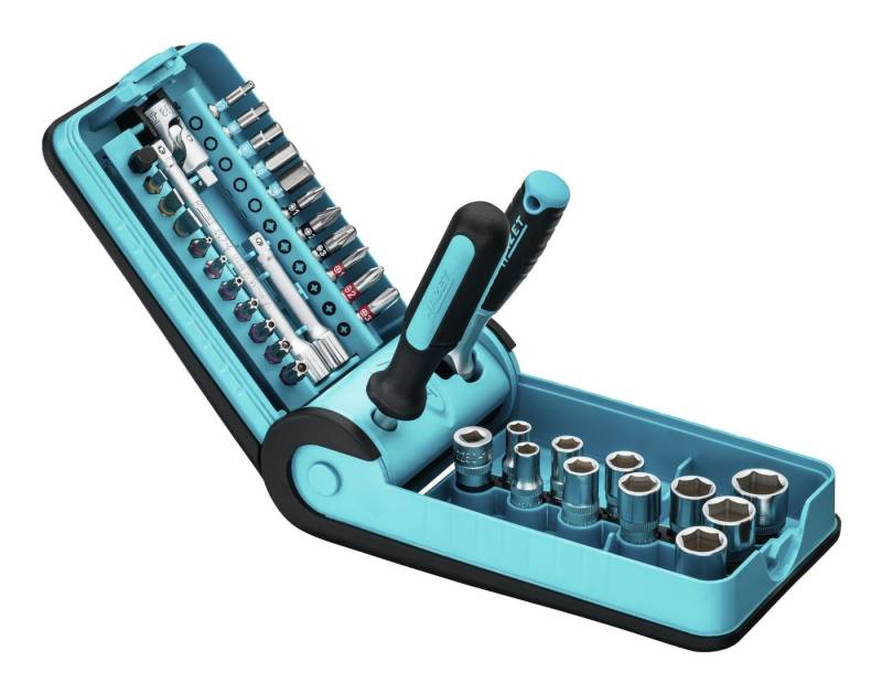 HAZET Steckschlüssel (38 St), Satz 1/4" 856-1HP von HAZET