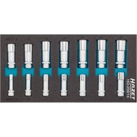HAZET Steckschlüssel-Einsatz-Satz 163-259/14 Vierkant hohl 10 mm (3/8 Zoll) Außen-Doppel-Sechskant-Tractionsprofil 9 - 22 Anzahl Werkzeuge: 14 von Hazet