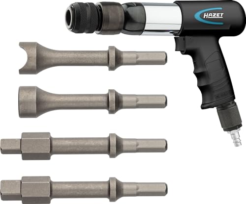 HAZET Vibrationsmeißel-Satz 9035V/5 I zum Lösen von festgerosteten Schrauben, 5-teiliges Set, Schlagzahl in 9 Stufen einstellbar von Hazet