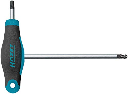 Hazet Winkelschraubendreher (Kurze und Lange Klinge für flexiblen Einsatz, Torx-Profil, Größe: T25) 829KKT-T25, dunkelblau von HAZET