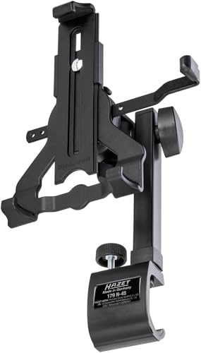 Hazet 179N-45 Tablethalter, kompatibel Werkstattwagen für Tablets 120-222 mm, Verstellbarer Haltewinkel, sicherer Halt mit Moosgummiauflage von Hazet