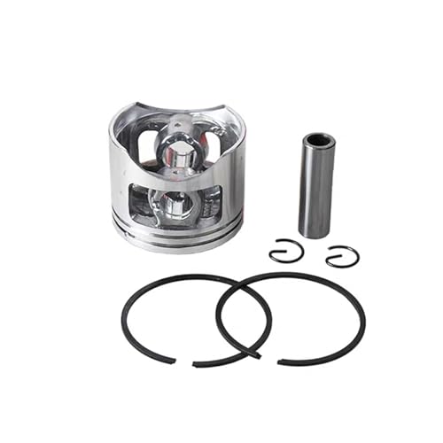 1Set Kettensäge Kolben Kit 45mm Fit for 5200 52cc G5200 Zylinder Motor Motor W/Pin Sicherungsringe Ersatz von HAZIEC