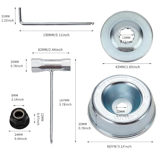 4180 640 0114 Getriebekopf passend for FS75 FS80 FS85 FS91 FS110 FS111 FS120 FS130 FS200 FS260(Accessories) von HAZIEC
