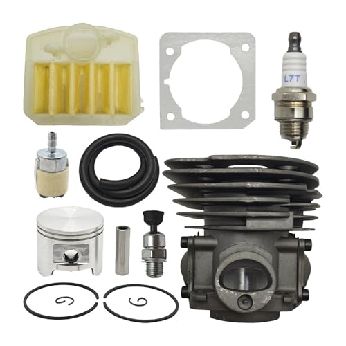 45mm Zylinderkolben-Luftfiltersatz passend for 353 346XP 350 Kettensäge 537253002, 503862803 Zündkerze von HAZIEC