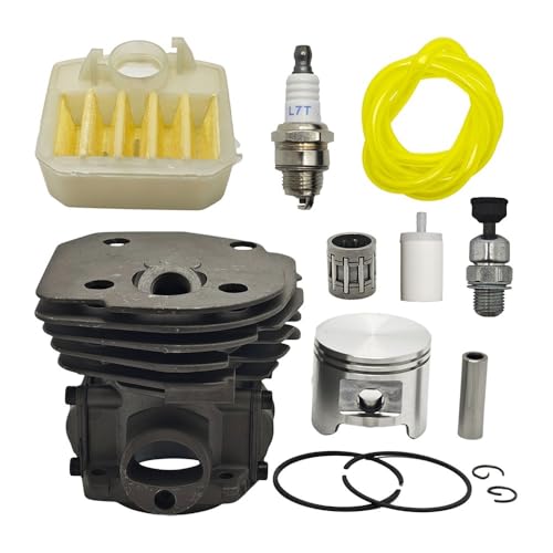 45mm Zylinderkopf Kolben Luftfilter Schalter Motor Kit Fit for 353 351 350 346 346XP 345 340 Kettensäge Motor von HAZIEC