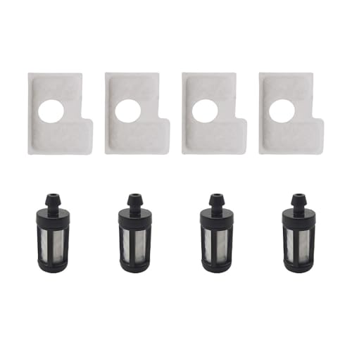 8 Teile/Satz Doppelschicht-Luftfilter Kraftstofffilter-Reparatursatz Passend for MS180 MS 180 C MS170 018 017 Kettensäge Ersatzteile 11301240800 von HAZIEC