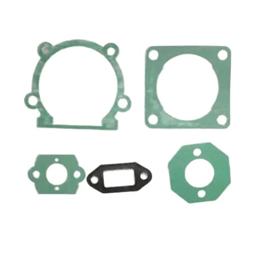 FS120 DICHTUNGSSATZ 5 STÜCKE Pack Fit for FS120R ZYLINDERKOPF KURBEL VERGASER CARB Luft Reiniger(Early 5 PCS KIT) von HAZIEC
