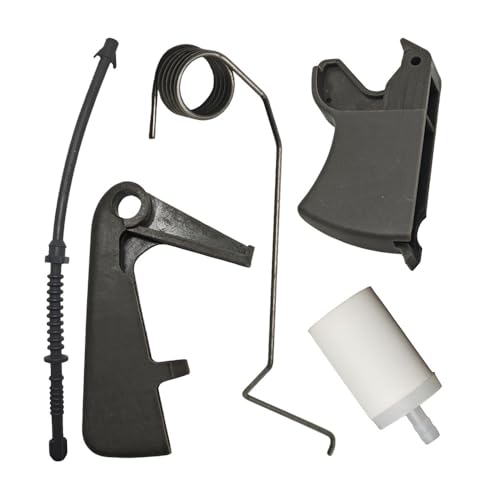 Gashebelsperre Kraftstoffschlauch-Rohrsatz Passend for 450 445 450E 445E Kettensäge Sägen Ersatzteile Gartengeräte von HAZIEC