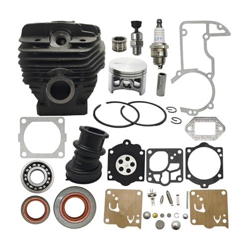 Replacement 56mm Diameter Cylinder Piston Assembly Fit for MS660 MS 660 066 Big Bore 2-Stroke Petrol Chainsaw Spare Parts von HAZIEC