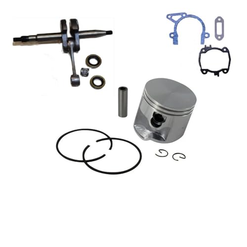 TS410 TS420 50 mm Zylinderkolben Kurbelwellendichtung Öldichtung Lager Umbausatz Passend for Säge Trennsäge Reparaturteile(Crankshaft Piston) von HAZIEC