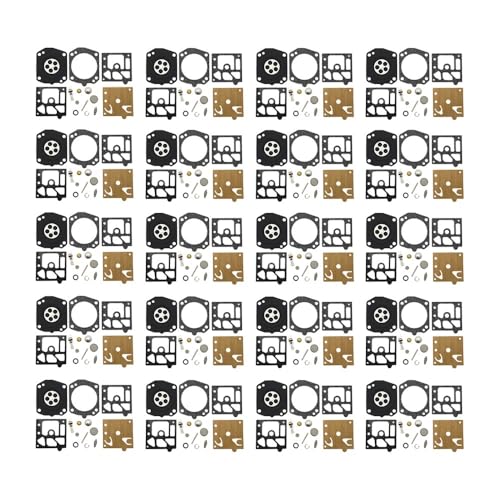 Vergaser-Reparatur-Umbausatz, passend for 351 350 346 359 359 357 357XP CS5000 CS5500 CS6700 K22-HDA, 20 Stück von HAZIEC