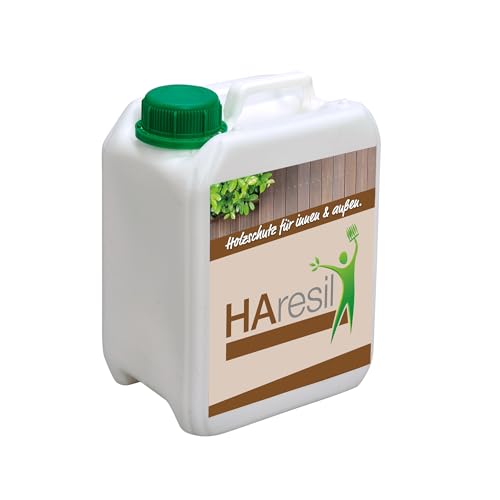 HAresil BASIC Holzschutz 2,5 Liter - Holzwurm & Holzbohrkäfer - Innen- und Außen - langlebiger, widerstandsfähiger und effektiver Holzschutz - Ideal für Holzbauten, Terrassen, Zäune, Holzoberflächen HAresil BASIC Holzschutz 2,5 Liter - Holzwurm & Holzbohrkäfer - Innen- und Außen - langlebiger, widerstandsfähiger und effektiver Holzschutz - Ideal für Holzbauten, Terrassen, Zäune, Holzoberflächen von HAresil BASIC