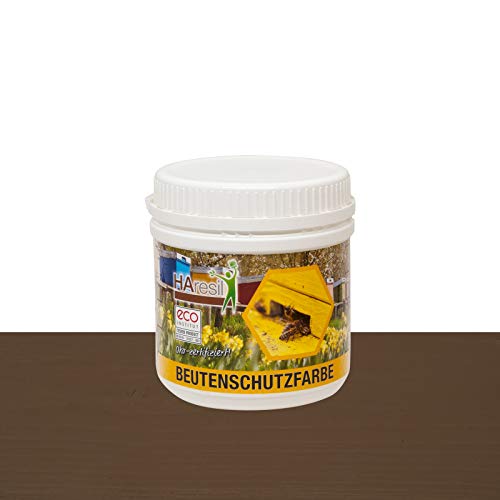 HAresil Beutenschutz Farbe Lasur Beutenschutz Bienen Beutenfarbe braun Gewicht 0,5kg von HAresil BASIC