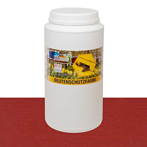 HAresil Beutenschutzfarbe Beutenschutz Bienen Beuten Lasur Farbe rot Inhalt Gewicht 1 kg von HAresil