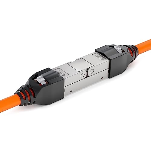 hb-digital 1x Cat7 LSA Netzwerkkabel Verbinder werkzeugloser mit Knickschutzhülle STP feldkonfektionierbare Kupplung Adapter Verlängerung für LAN Verlegekabel Ethernet Installationskabel CAT7 hb-digital 1x Cat7 LSA Netzwerkkabel Verbinder werkzeugloser mit Knickschutzhülle STP feldkonfektionierbare Kupplung Adapter Verlängerung für LAN Verlegekabel Ethernet Installationskabel CAT7 von HB-DIGITAL