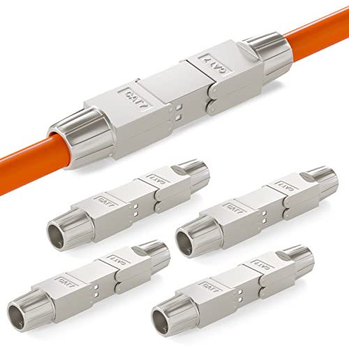 HB-DIGITAL 1x LSA werkzeugloser Netzwerkkabelverbinder Cat.7 STP feldkonfektionierbare Kupplung Adapter Verlängerung für LAN Verlegekabel Ethernet Installationskabel CAT 7 von HB-DIGITAL