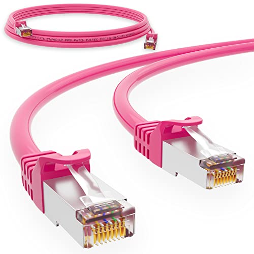 HB-DIGITAL 0,25m Patchkabel RJ45 LAN CAT 6 Ethernetkabel Netzwerkkabel bis zu 1 Gbit/s CAT 6 Kupfer Profi S/FTP DSL für Patchpanel Switch Router Modem - Pink HB-DIGITAL 0,25m Patchkabel RJ45 LAN CAT 6 Ethernetkabel Netzwerkkabel bis zu 1 Gbit/s CAT 6 Kupfer Profi S/FTP DSL für Patchpanel Switch Router Modem - Pink von HB-DIGITAL