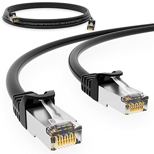 HB-DIGITAL 20m Patchkabel RJ45 LAN CAT 6 Ethernetkabel Netzwerkkabel bis zu 1 Gbit/s CAT 6 Kupfer Profi S/FTP DSL für Patchpanel Switch Router Modem - Schwarz HB-DIGITAL 20m Patchkabel RJ45 LAN CAT 6 Ethernetkabel Netzwerkkabel bis zu 1 Gbit/s CAT 6 Kupfer Profi S/FTP DSL für Patchpanel Switch Router Modem - Schwarz von HB-DIGITAL