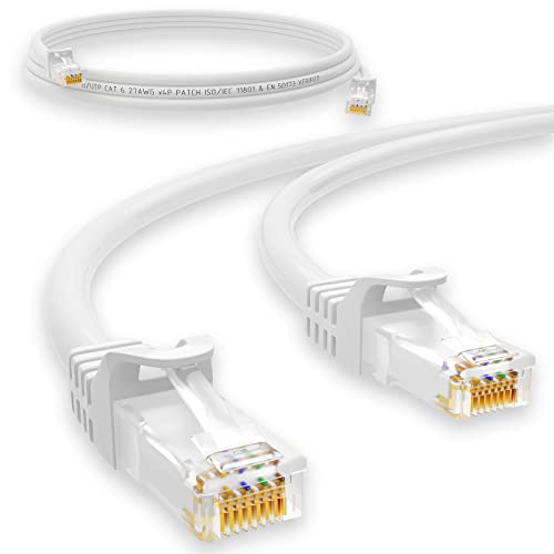 HB-DIGITAL 2m Patchkabel RJ45 LAN CAT 6 Ethernetkabel Netzwerkkabel bis zu 1 Gbit/s CAT 6 Kupfer Profi U/UTP DSL für Patchpanel Switch Router Modem - Weiss HB-DIGITAL 2m Patchkabel RJ45 LAN CAT 6 Ethernetkabel Netzwerkkabel bis zu 1 Gbit/s CAT 6 Kupfer Profi U/UTP DSL für Patchpanel Switch Router Modem - Weiss von HB-DIGITAL